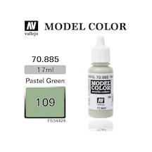 17 Ml. 109 Pastel Green-matt Model Color Serisi Maket Boyası, Vallejo 70885 Standart