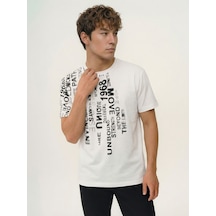 LOFT Loose Fit Erkek Tshirt K.kol Lf2042956 Q1.v1 Beyaz