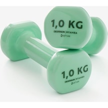 Decathlon Domyos Dambıl 2 X 1 Kg Fitness Hafif Antrenman / Pilates Yeşil
