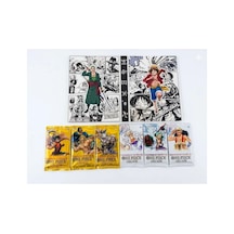 Cantex Tech One Piece Card Game Booster 3 White+3 Yellow Pack 6 Paket Trading Cards - 60 Kart +albüm