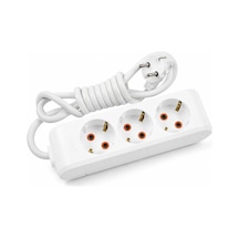 Viko Multi-led 3'lü Priz Topraklı Kablolu