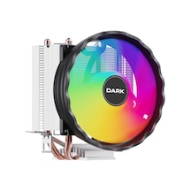 Freezer X122 1x12cm Frgb 48cfm Led Fanlı, 100w Tdp, 2x Isı Borusu, Direct Contact İşlemci Soğutucu Dkccx122 Diğer