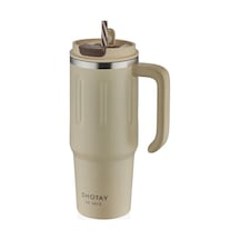 Shotay Travel Çelik Termos Mug 900ml Krem