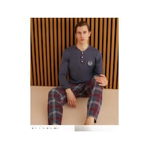Pijamoni Erkek Süprem Uzun Kol İnce Pijama Takımı 6300 / 11 - 1 Adet 001
