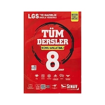 Sınav 8. Sınıf Tüm Dersler Konu Anlatımlı-yeni: Merkezi Sınavlara Hazırlık Sku: Zeusstk51c397b63e