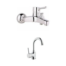 Hms Delta Lavabo Bataryası + Aç-Kapa Banyo Bataryası