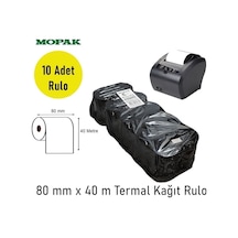 80x40 Termal Rulo Adisyon Yazarkasa Pos Fiş Bilgi 80 40 Yemek Fişi Termal Rulosu 1paket 10rulo