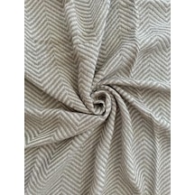 Organik Pamuklu Kaymaz Koltuk Örtüsü Desenli 200x230 Cm Kanepe Çekyat Buldan Bezi Bej Açik Gri