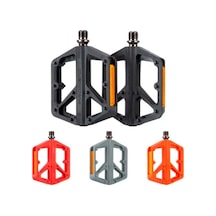 Promend Renkli Platform Pedal Mtb Freeride Dirt Jump Kaymaz Plastik Pedal Açık Mavi Renk