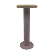 Süet Kumaş Pembe Renk 35 Cm Yuvarlak Model Kolye-tesbih-bileklik Standı