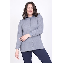Myline Denim Görünümlü Gömlek