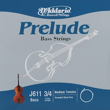 D'addario J611 Prelude Tek Kontrabas Sol G Teli 3/4 Masif Çelik Çekirdek İle Yüksek Dayanıklılık Ekonomik Performans Ve Parlak Ses Karakteri