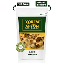 Yörem Afyon Meşhur Sakarya Pamukova Yöresinden %100 Meyve Glütensiz Ayva Kurusu, Cips Cydonia Vulgaris 120gr 120 G