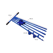 Toprak Burgusu Uzatmalı Sondaj Aleti Çap 15 Cm Boy 5 Mt
