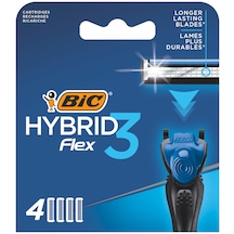 Bic Flex 3 Hybrid Yedek Tıraş Bıçağı Kartuşu 4'lü (3 Bıçak)