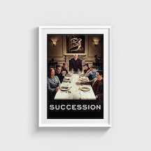 Succession Dizi Posteri Tablo Çerçeveli Poster Duvar Dekorasyonu Beyaz Çerçeveli Tablo Beyaz Çerçeveli Tablo Dn11d482beyaz