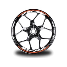 Turuncu Yamaha R6 Jant Sticker Etiket