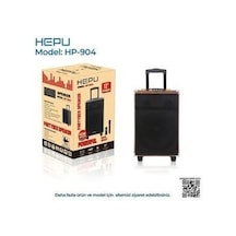 Hepu Hp-904 12'' 30cm Kablosuz 1 El Mikrofon Bluetooth Usb Şarjlı