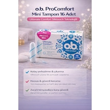 O.b. Procomfort Mini Tampon 16lı 1 Paket Ultimate Comfort Silktouch Teknolojili