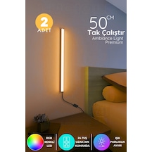 2 Adet Mini Led Işık Uzaktan Kumandalı 4 Farklı Mod - 16 Farklı Renk Miniledw
