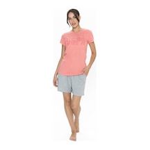 U.S. Polo Assn. U.s. Polo Assn. 20011 Kadın Pembe Kısa Kollu Yuvarlak Yaka Şort Takım-pembe-xl Çok renkli