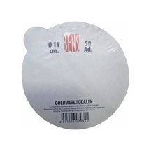 Bensüs Kalın Gold Turta Altlığı 11cm - Şık Ve Dayanıklı Kullan At Altlık 2'li Ekonomik Paket - Tarı 2 L