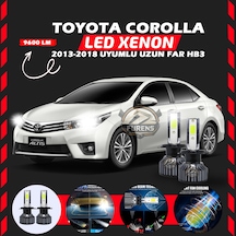 Toyota Corolla 2013-2018 Uzun Far Uyumlu Şimşek Etkili Led Xenon Pro Series Hb3