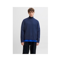 Jack & Jones Jornorrebro Knıt Hıgh Neck Ocean Cavern