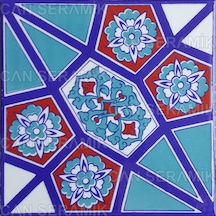 Can Seramik – 20x20 Cm. Cç-3 İznik Çini Karo 5' Li 1 Paket