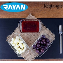 Reqtangle Tekli Dikdörtgen Cam Kahvaltılık Royaleks-81484