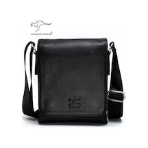Kangaroo Kıngdom Erkek Çanta Dana Derisi Çapraz Omuz Askılı Moda Kangaroo K. 5512S
