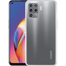 Ally Oppo F19 Pro Kılıf Kamera Korumalı Ultra İnce Şeffaf Silikon Kılıf- 5775