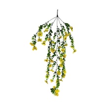 Yapay Çiçek Sarı Sarkan Mineli Okaliptus Şimşir Yapay Sarmaşık 5dal 60cm Sarı