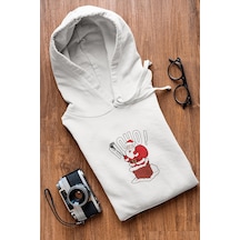 Noel Baba Selfie Hoho Yeni Yıl Kapşonlu Sweatshirt 001