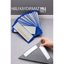 Zenvac Halı Kaydırmaz - Halı Kilim Yolluk Kayma Önleyici Yapışkan 16 Lı Set Zenvac29 Renkli