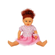 1060011 Lila Sesli Saçlı Et Bebek 60    Cm