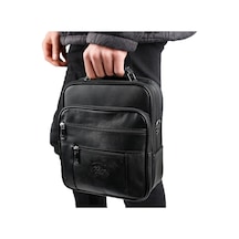 Strong Bag Strong Kasalı Siyah Erkek Büyük Boy El Çantası, Omuz Çantası Ndel Siyah