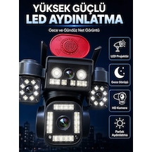 Mey İthalat Yüksek Güçlü Led Aydınlatma Ve Gece Görüş Teknolojisi İle Günün Her Saatinde Net Görüntüleme Renkli