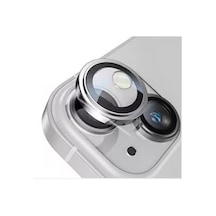 Nettech Apple Uyumlu iPhone 14 Safir Lens Kamera Cam Koruyucu - Gümüş