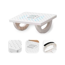 Masa Altında Ayak Dayanağı, Daha Büyük Boy Ofis Masası Ayaklık, Sallanan Ayak Hemşirelik Taburesi, Rocker Denge Tahtası, Duruş Desteği, Ofis Ve Ev Kullanımı İçin Ergonomik Tasarım Beyaz Çok Renkli