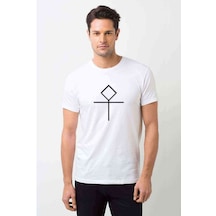 Türk Boyları Eymür Baskılı Beyaz Erkek Tshirt