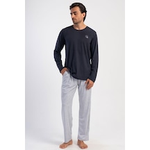 Vienetta Erkek Uzun Kol Antrasit Pijama Takım C8t5n2o304 001