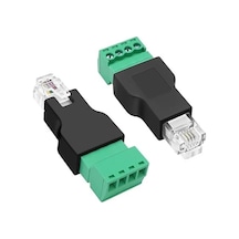 Rj11 6p4c To 4 Pinli Vidalı Klemens Dönüştürücü Adaptör