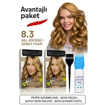 Sea Color Set Saç Boyası 8.3 Bal Köpüğü 2 Li 2 Kutu+pratik Boya Kabı
