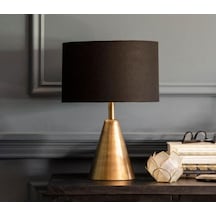 Mylights Masa Abajur Masa Lambası Gece Lambası Yatak Başı Lambası Siyah Abajur