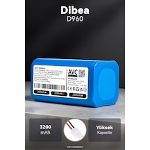 Dibea D960 3200mah Robot Süpürge Bataryası G.g