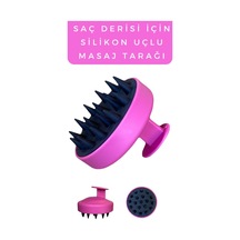 Silikon Uçlu Saç Derisi Masaj Tarağı Karışık