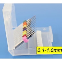 Pcb Mikro Karbür Cnc Matkap Ucu 10Lu Gravür Set 0.1Mm-1.00Mm Tung