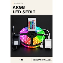 Onerous 4 M Argb Led Led Işık, Uzaktan Kumandalı Çok Renkli