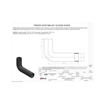 IBRAS 65415 DİRSEK HORTUMU Q 60mm 15cmx25cm